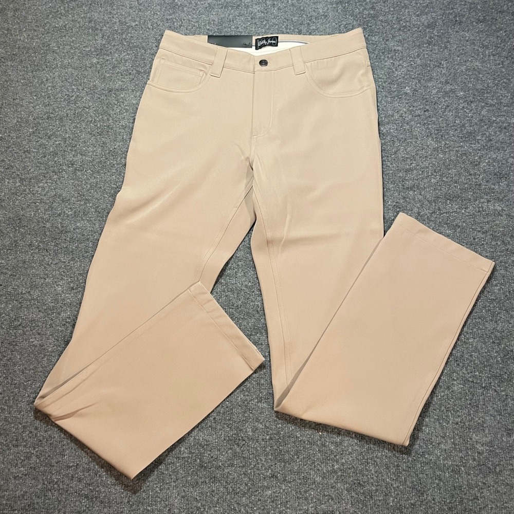 NWT Bobby Jones 1930 Mens Golf Pants Chinos Stretch Performance Wear Khaki 30x33